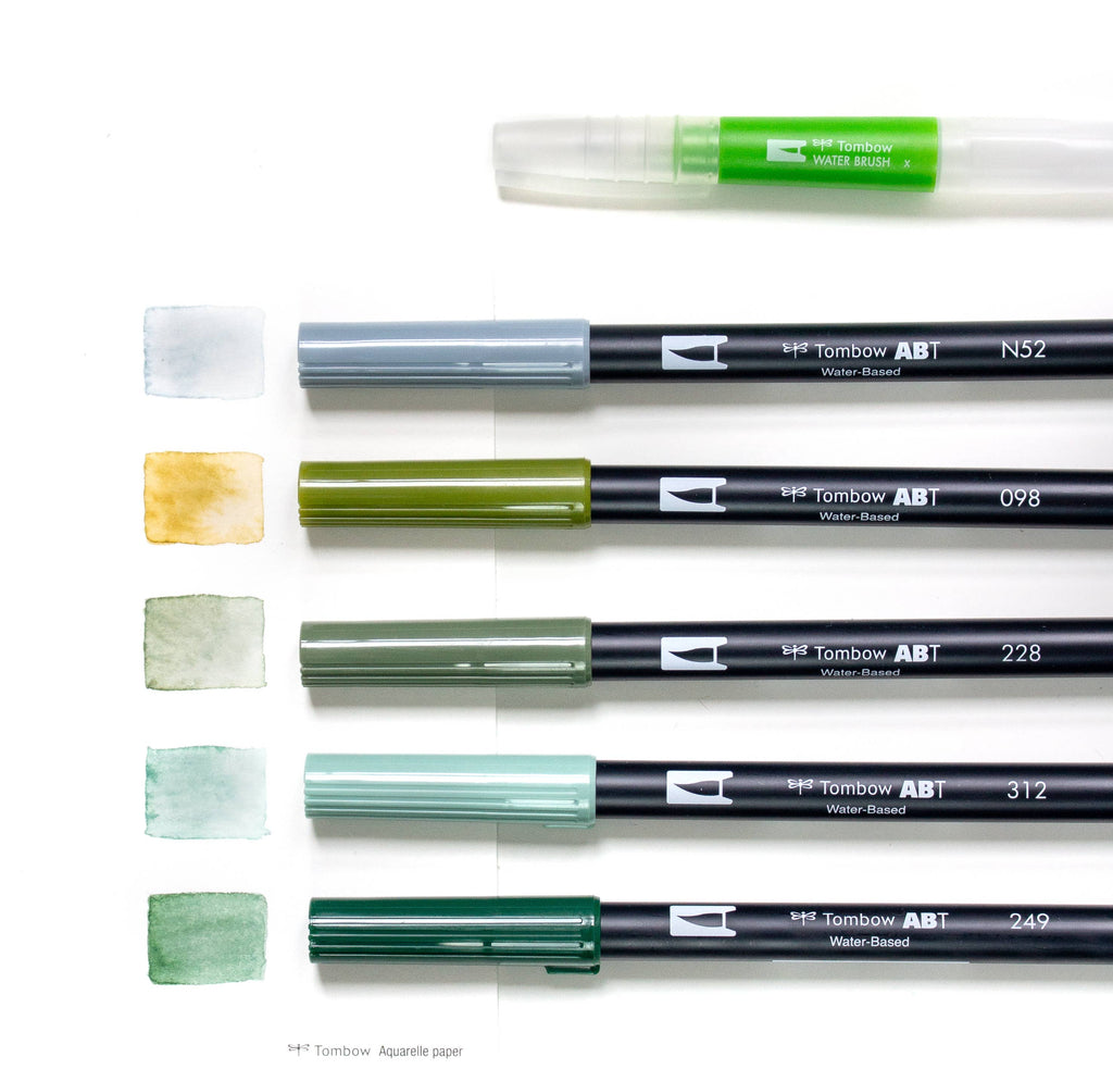 Ensemble d'aquarelle Verdure