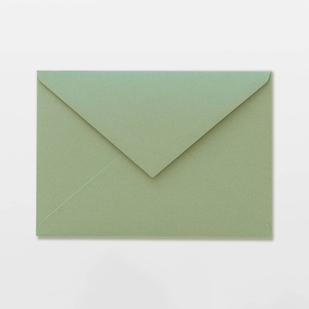 Enveloppe verte C6 en papier durable
