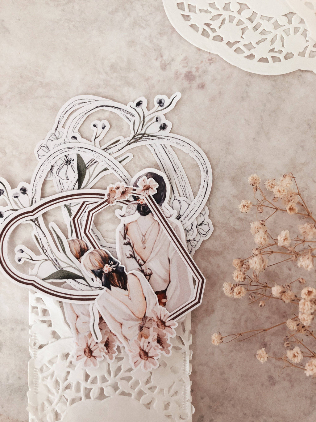 8 frames stickers - « Vintage Beauty »