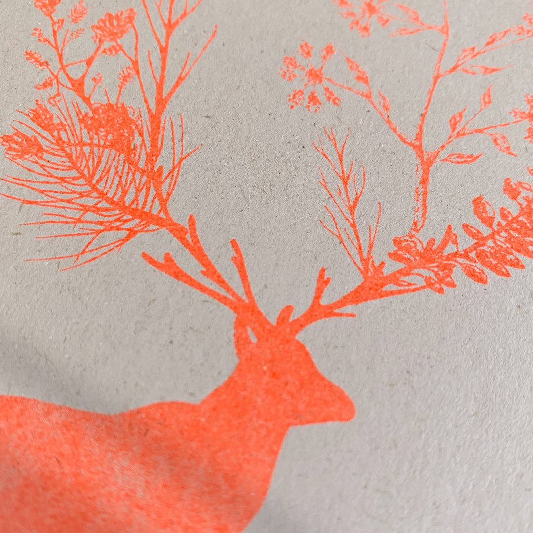 Carte postale / Cerf / Papier écologique