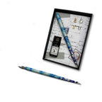 Kit pour calligraphie avec plume, encre et porte-plume en bois