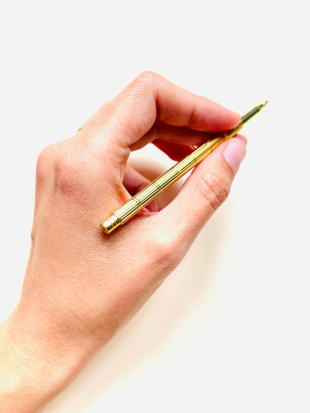 STYLO-BILLE À DOUBLE LIGNE DORÉE