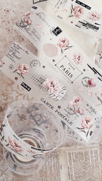 Ruban décoratif – Pivoines roses