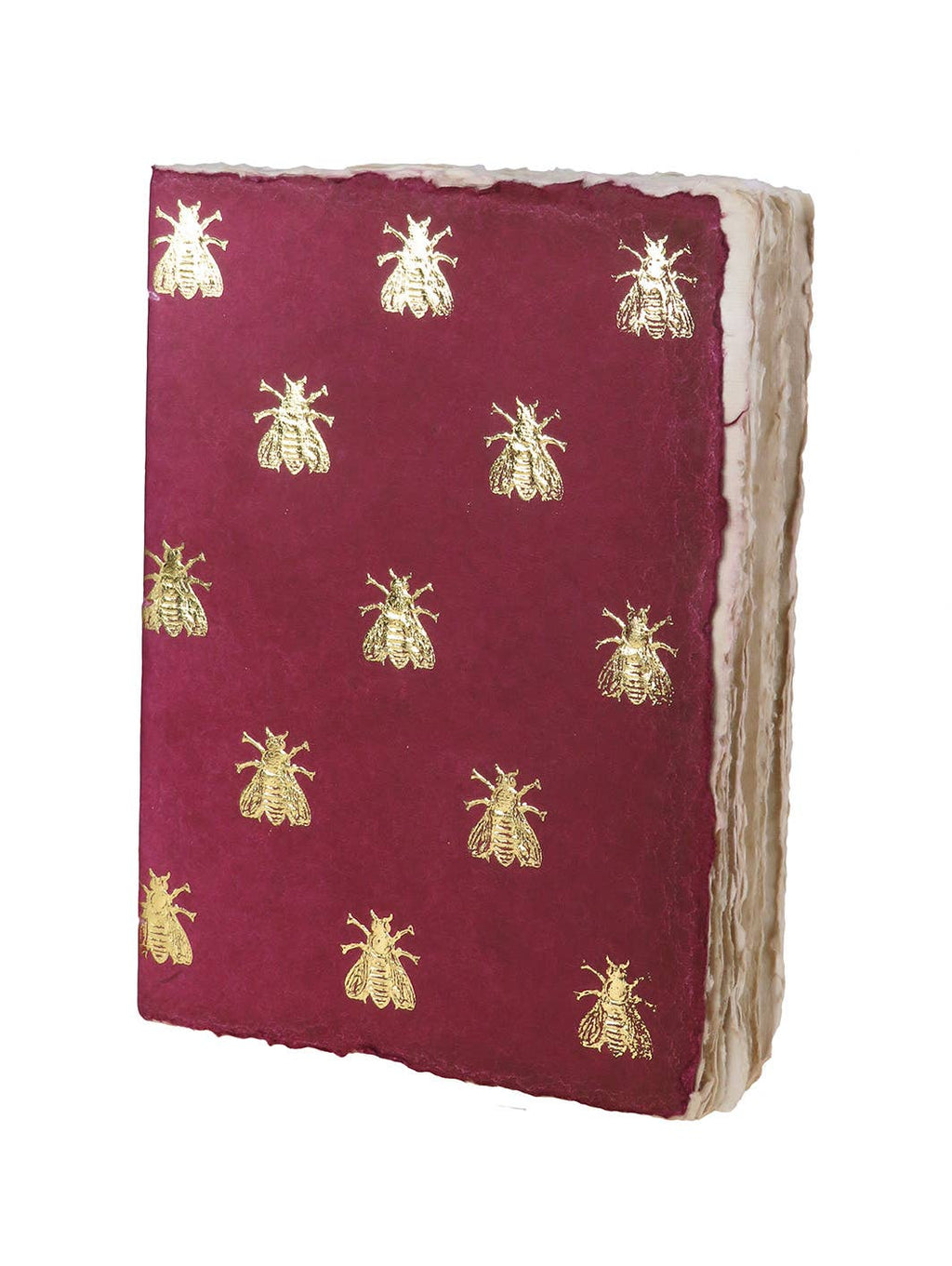 Carnet en papier parchemin – Abeilles dorées