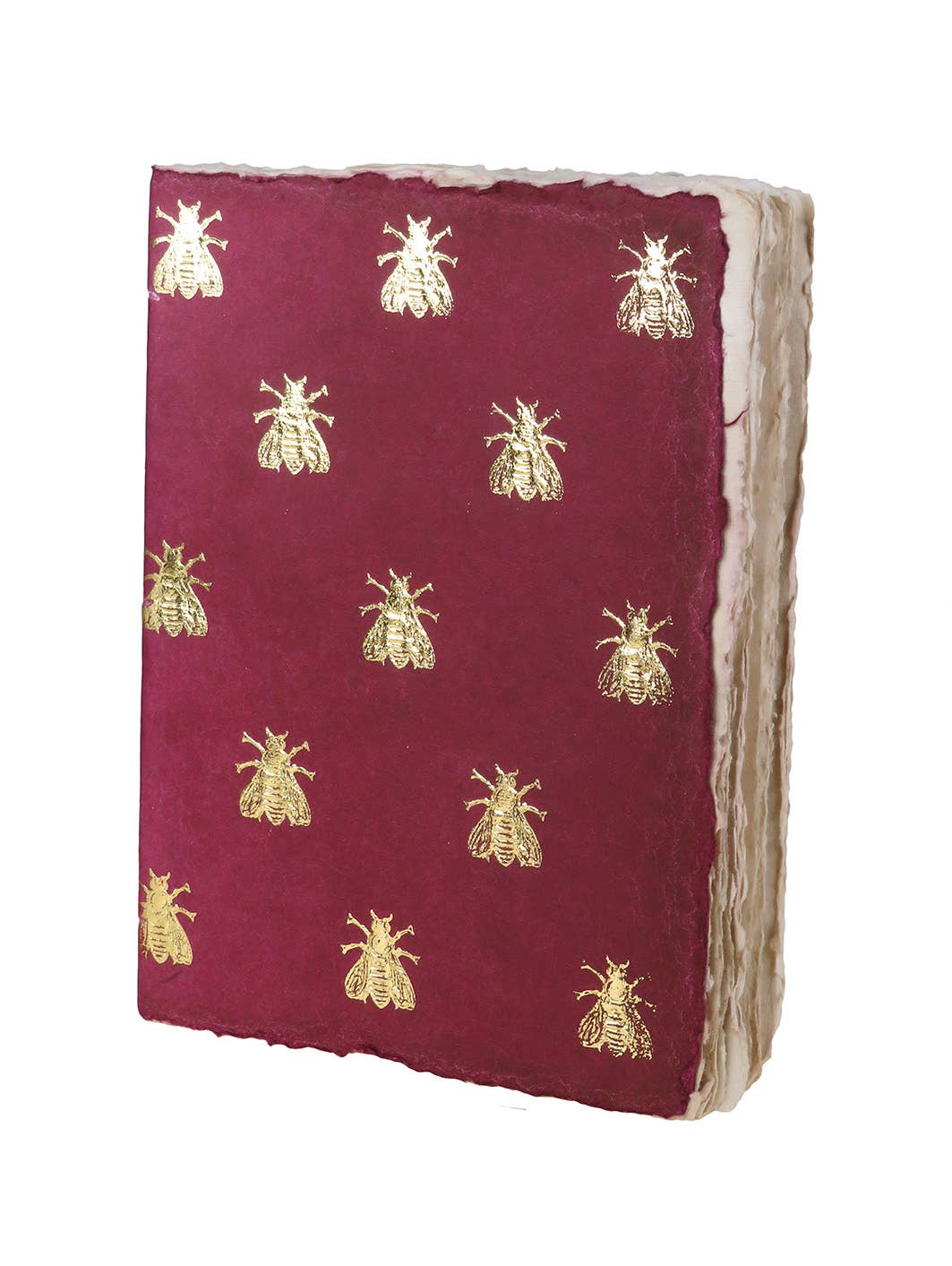 Carnet en papier parchemin – Abeilles dorées
