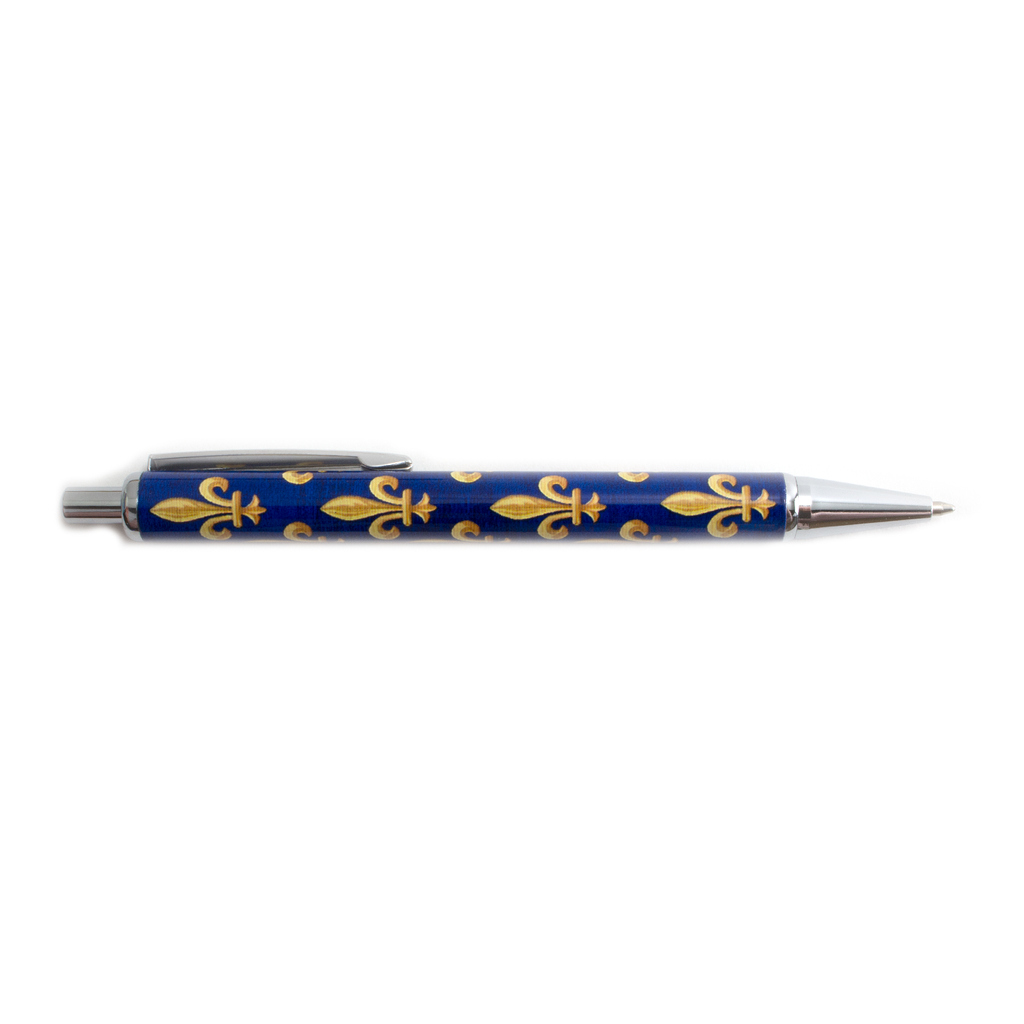 Stylo-bille rechargeable Fleur de Lys en coffret
