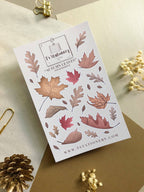 Feuille d'autocollants "Feuilles d'automne"