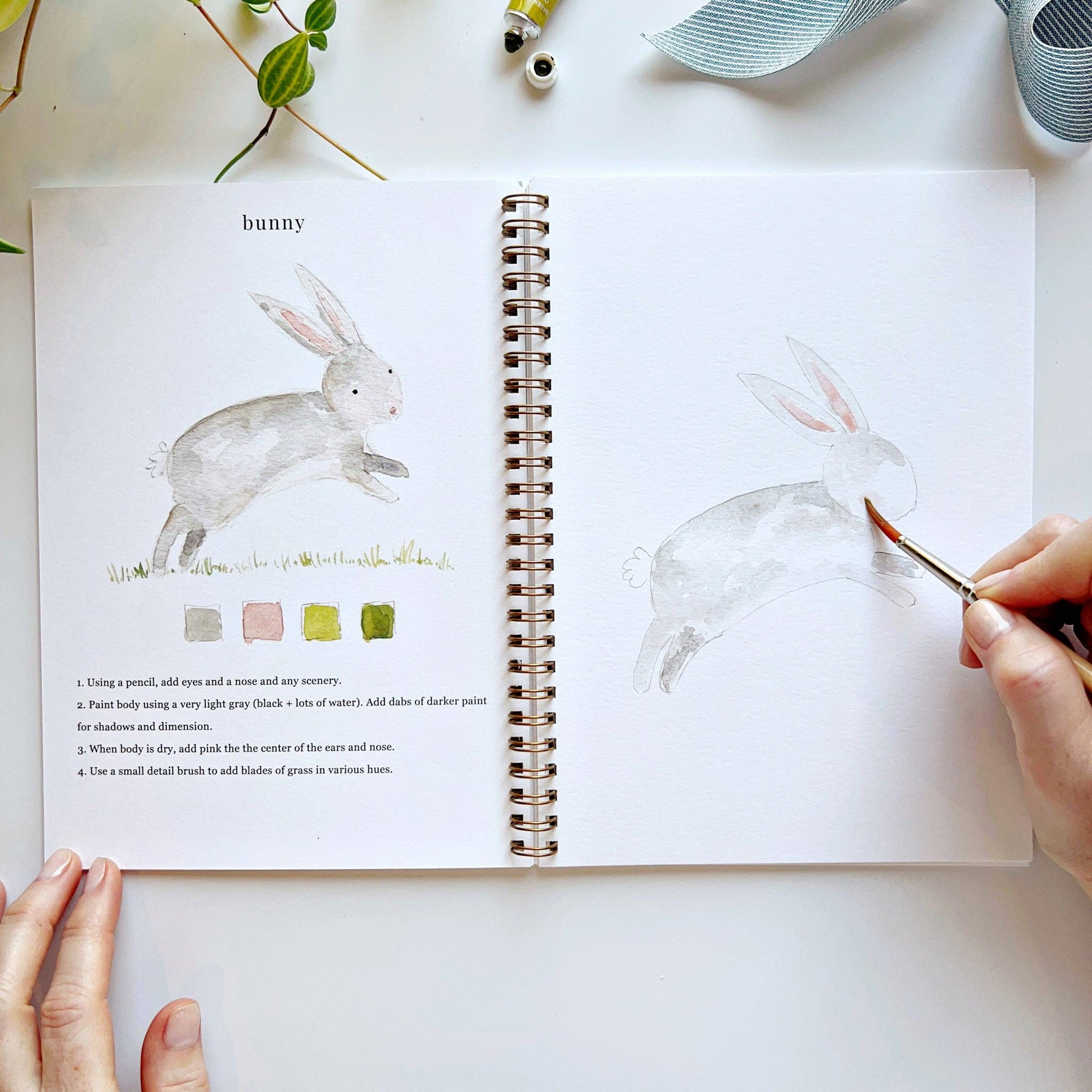 Cahier d'aquarelle sur les animaux
