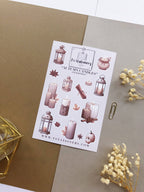 Feuille d'autocollants « Bougies d'automne »