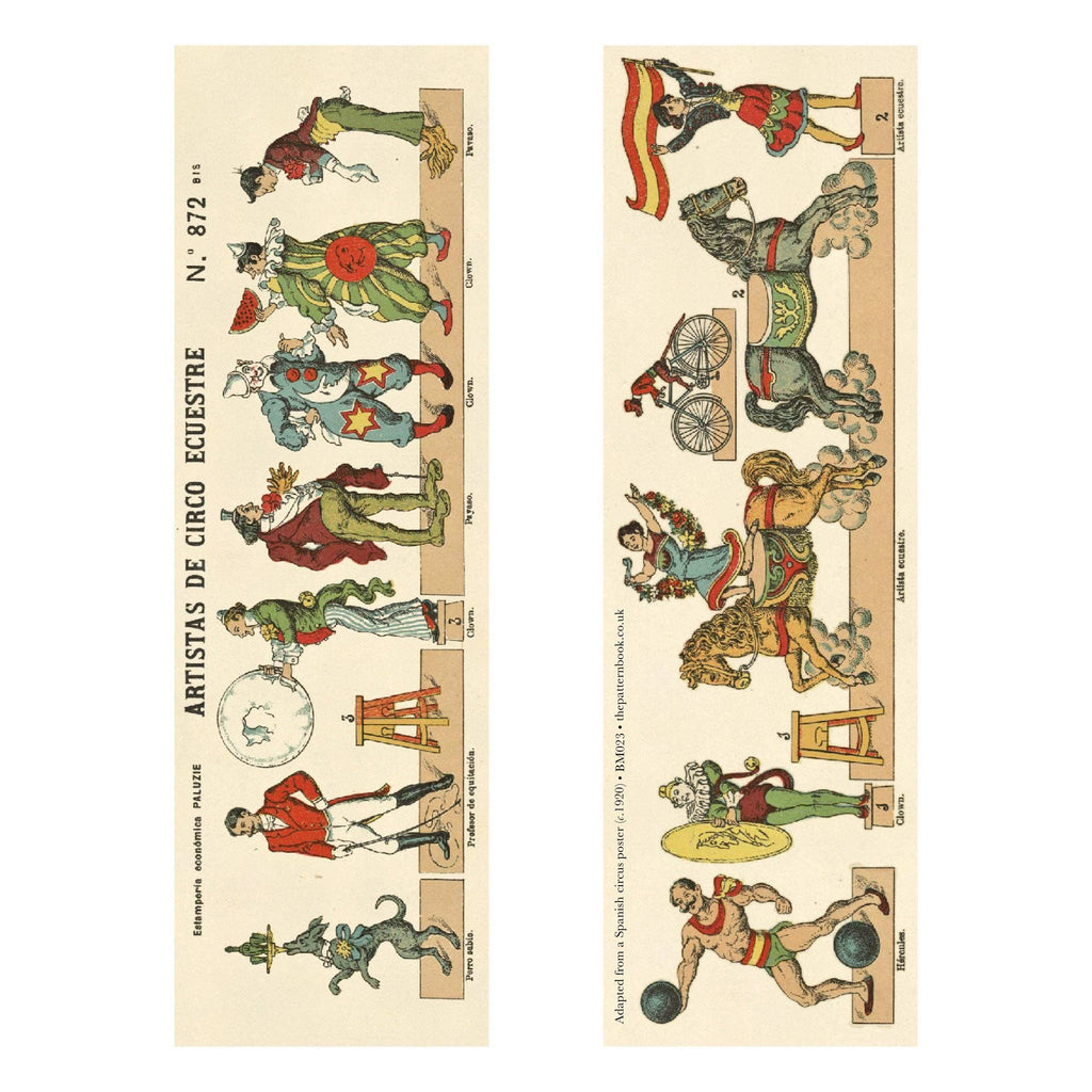 Ensemble de 3 marque-pages – Illustration vintage