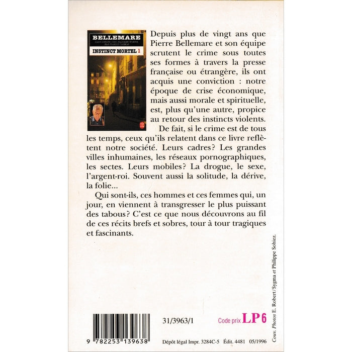 Instinct mortel - T.1