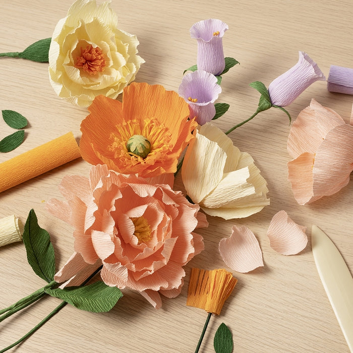 FLEURS EN PAPIER CRÉPON